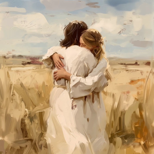 Divine Embrace Large Wall Art
