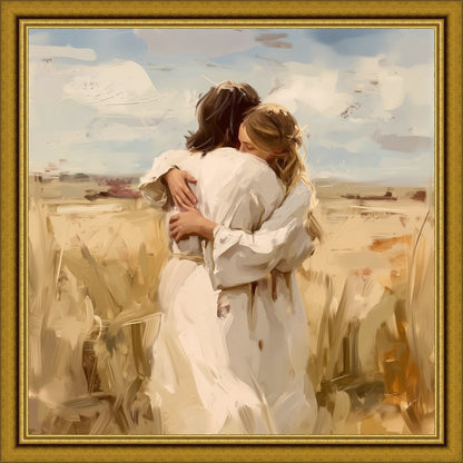 Divine Embrace Large Wall Art