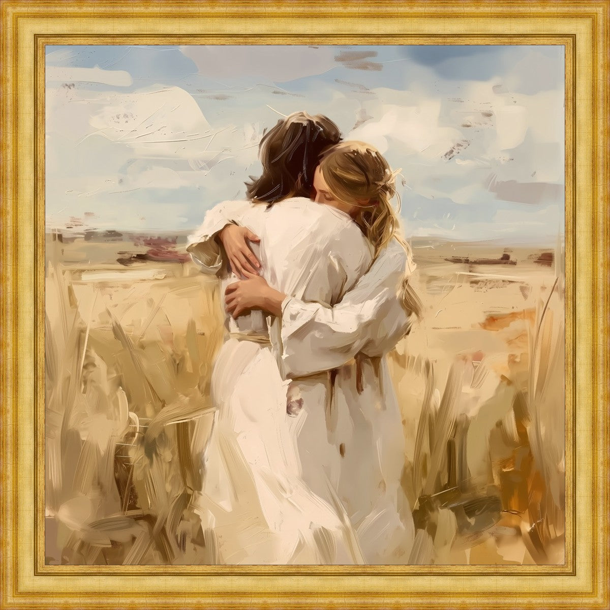 Divine Embrace Large Wall Art