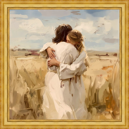 Divine Embrace Large Wall Art