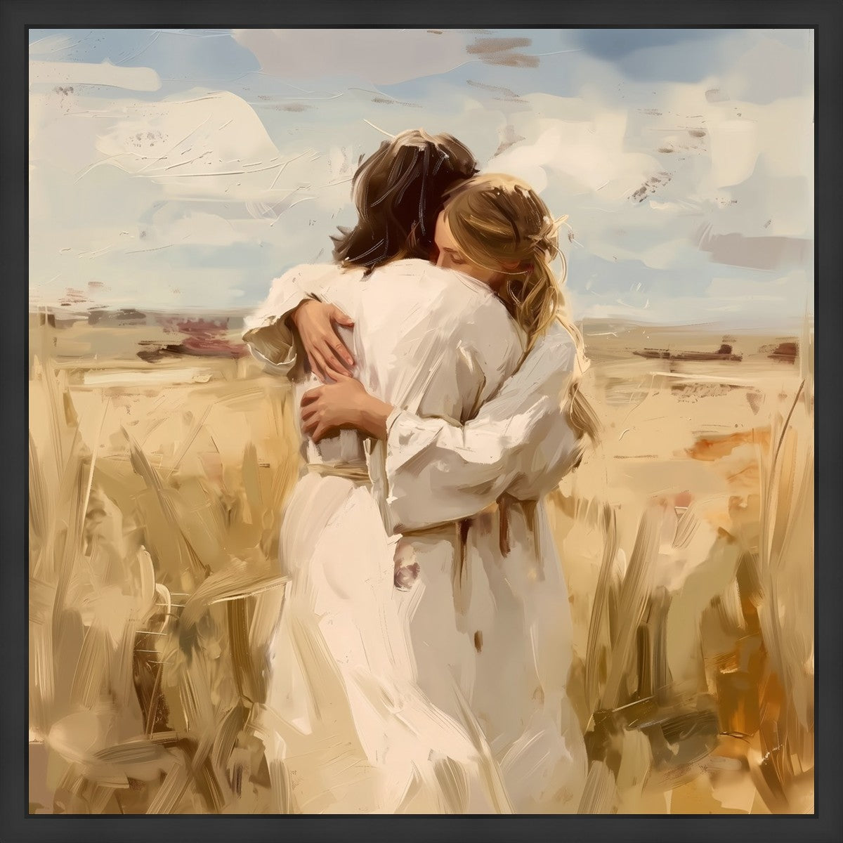 Divine Embrace Large Wall Art