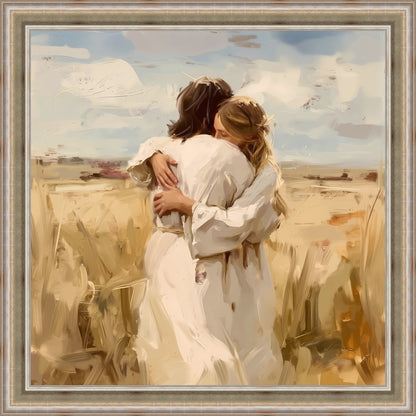 Divine Embrace Large Wall Art