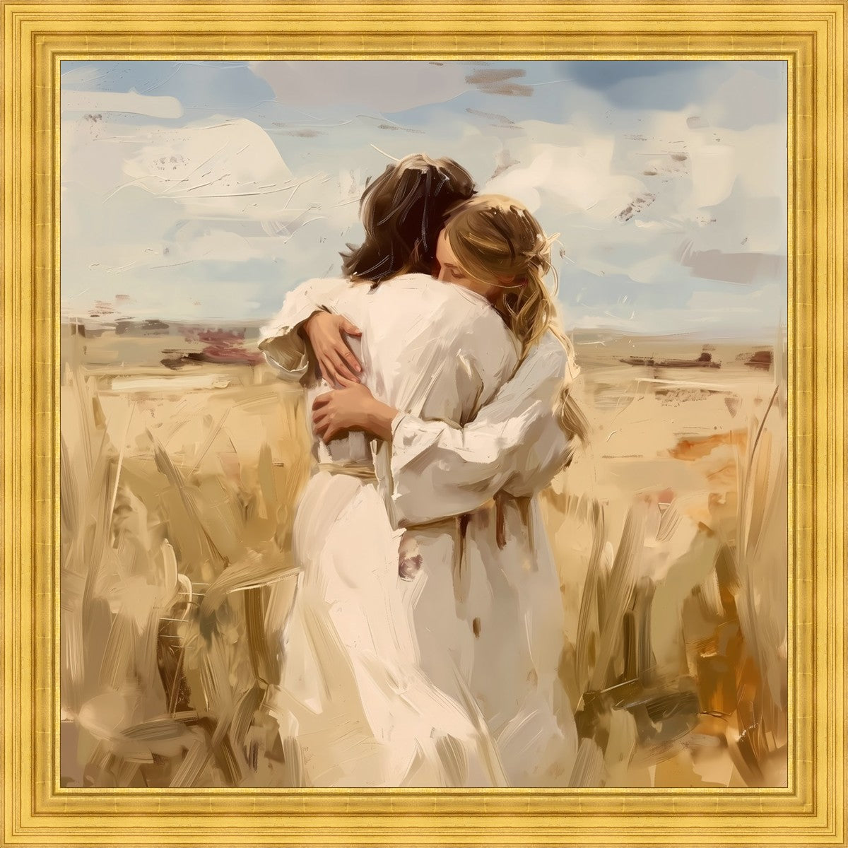 Divine Embrace Large Wall Art