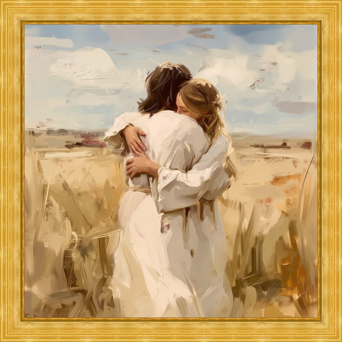 Divine Embrace Large Wall Art