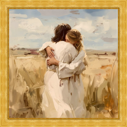 Divine Embrace Large Wall Art
