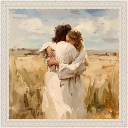 Divine Embrace Large Wall Art