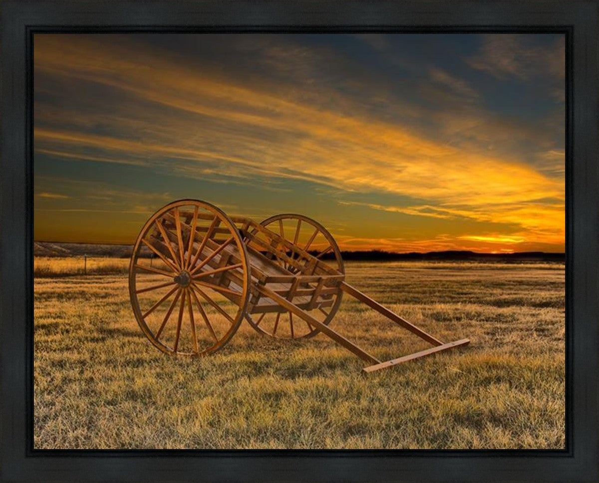 Handcart at Sunset