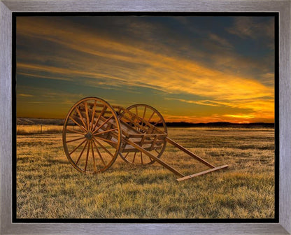 Handcart at Sunset