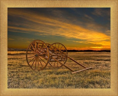 Handcart at Sunset