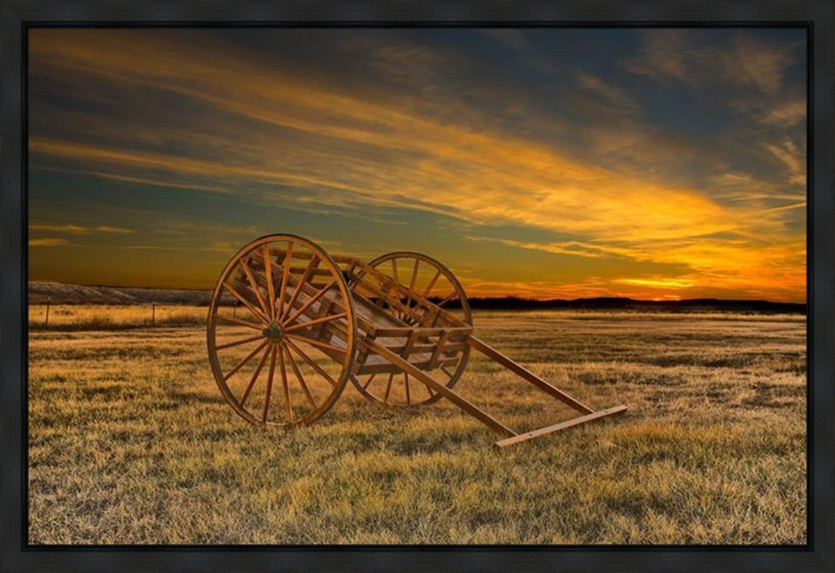 Handcart at Sunset