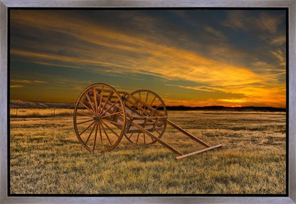 Handcart at Sunset