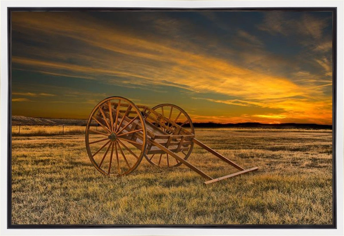 Handcart at Sunset