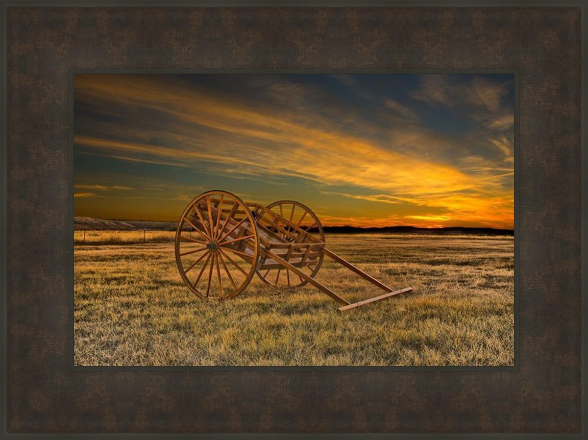 Handcart at Sunset