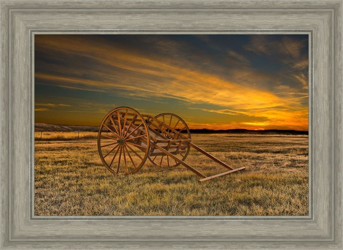 Handcart at Sunset