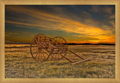 Handcart at Sunset