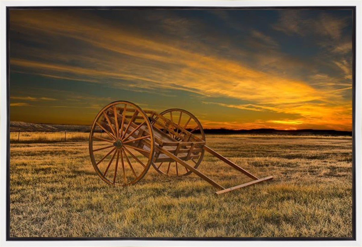 Handcart at Sunset