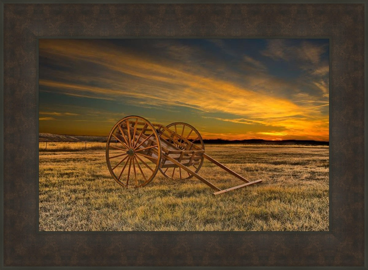 Handcart at Sunset