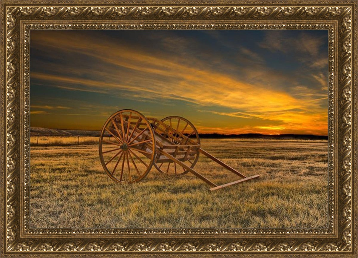 Handcart at Sunset