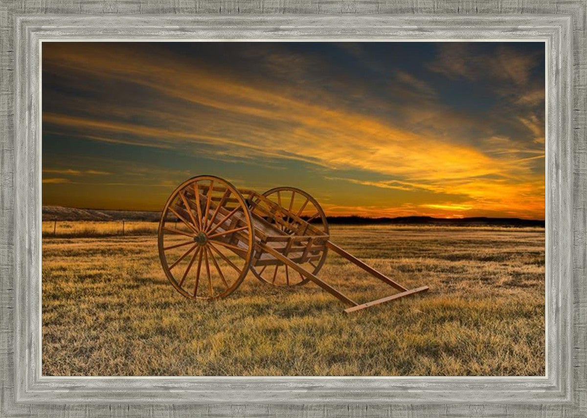 Handcart at Sunset