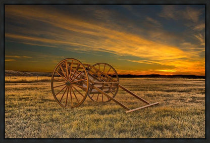 Handcart at Sunset