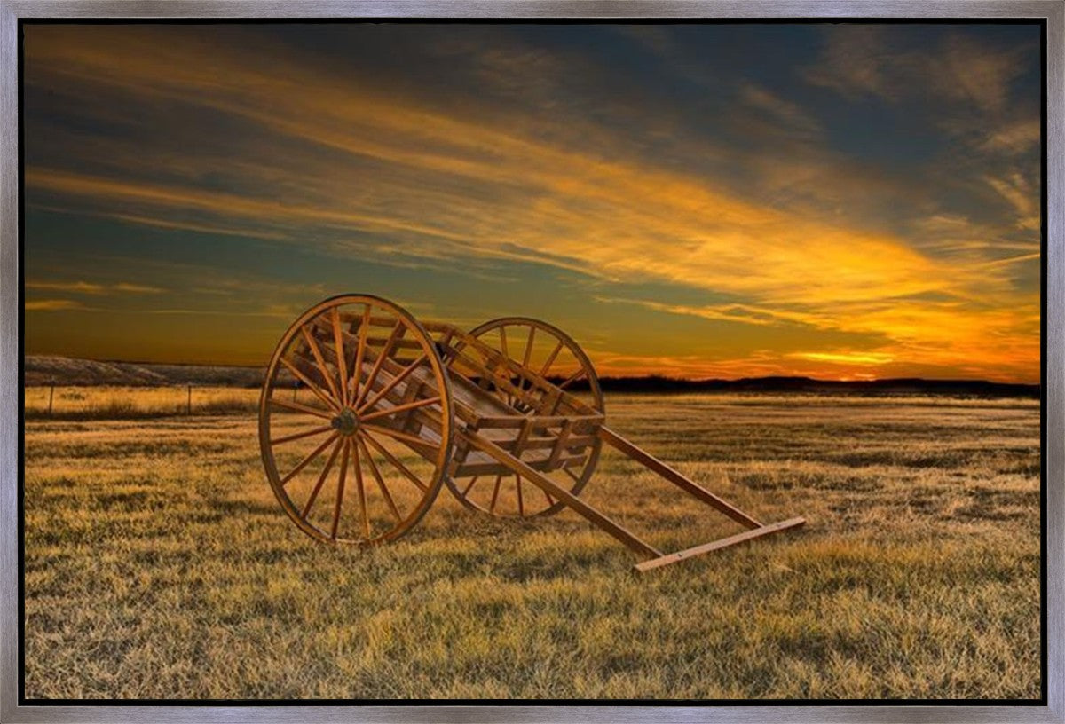 Handcart at Sunset