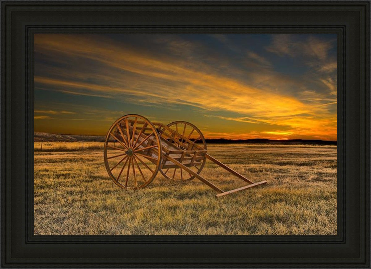Handcart at Sunset