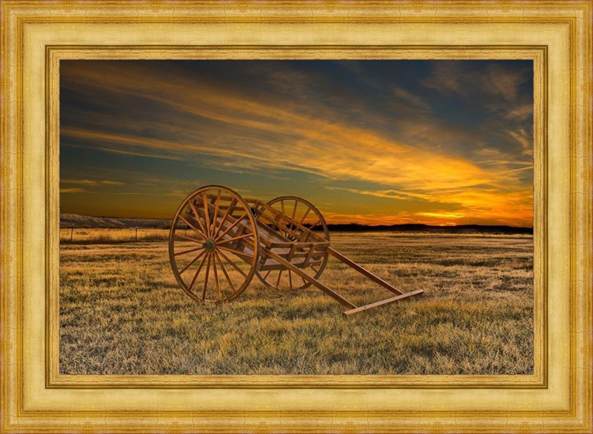 Handcart at Sunset
