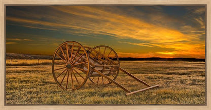 Handcart at Sunset