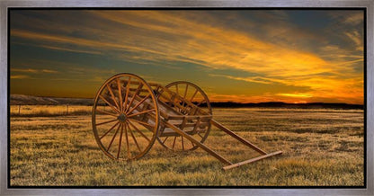 Handcart at Sunset