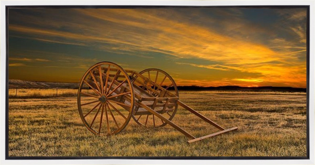 Handcart at Sunset