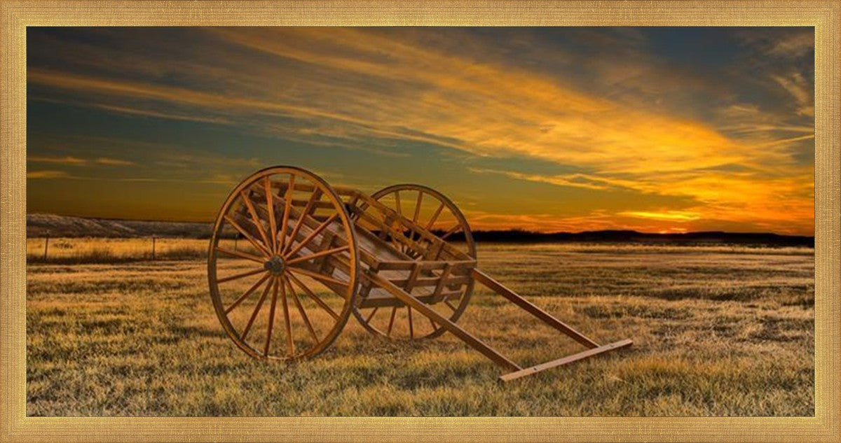 Handcart at Sunset