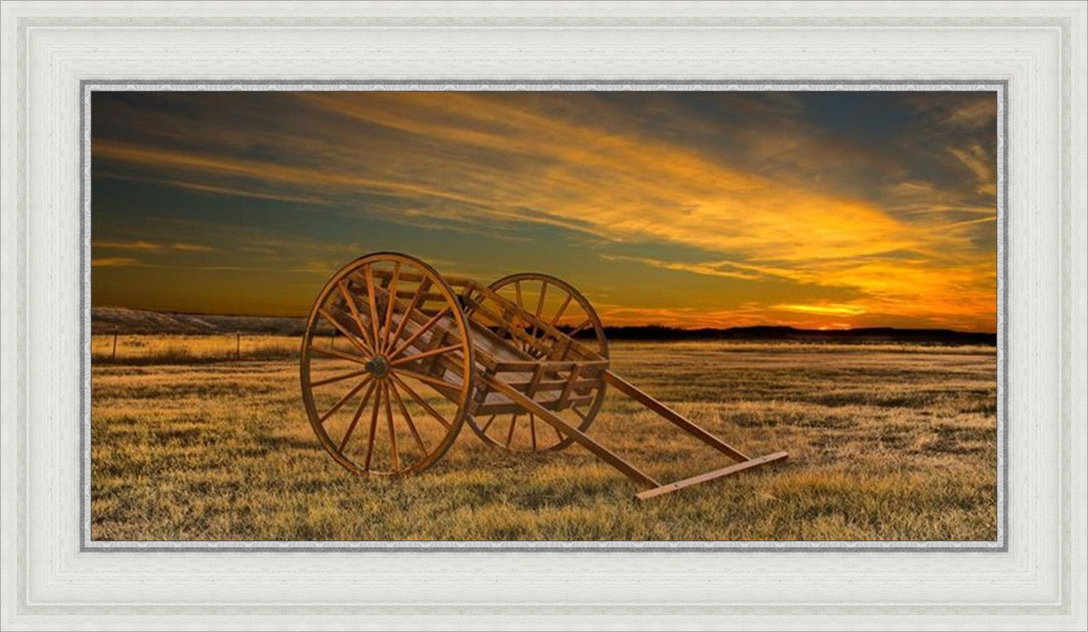 Handcart at Sunset
