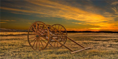 Handcart at Sunset