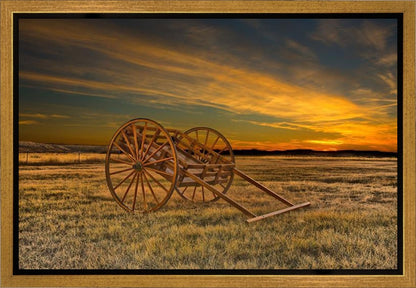 Handcart at Sunset