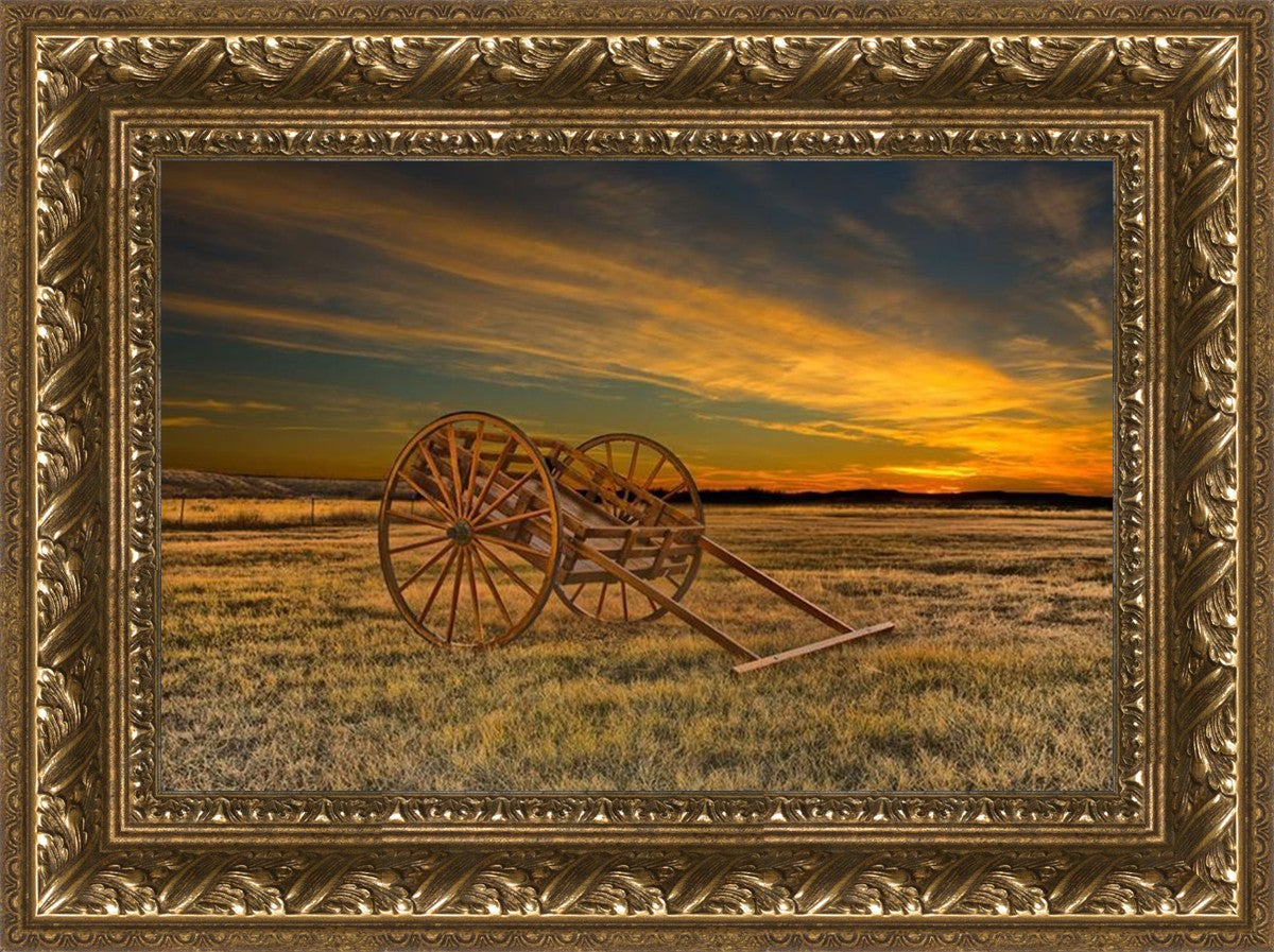 Handcart at Sunset