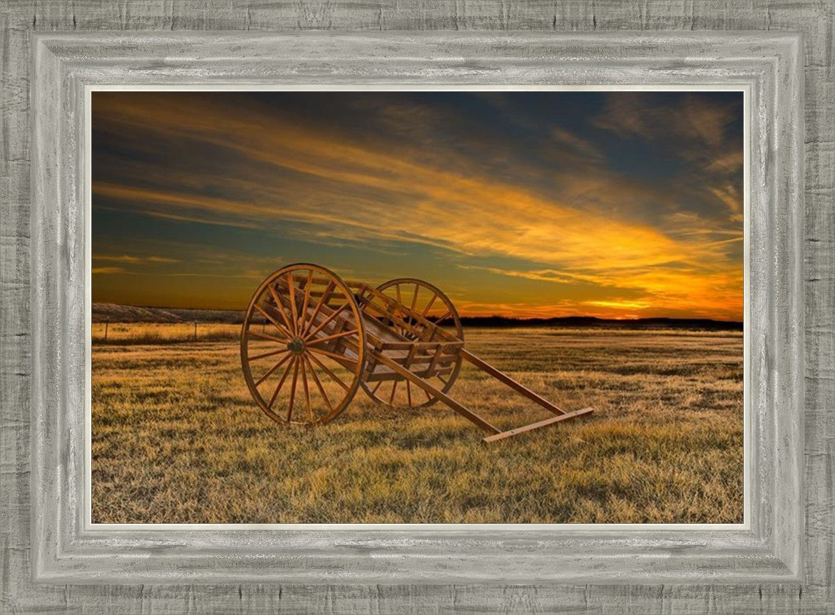 Handcart at Sunset