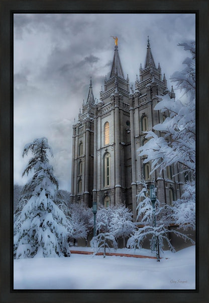Salt Lake Temple Snow