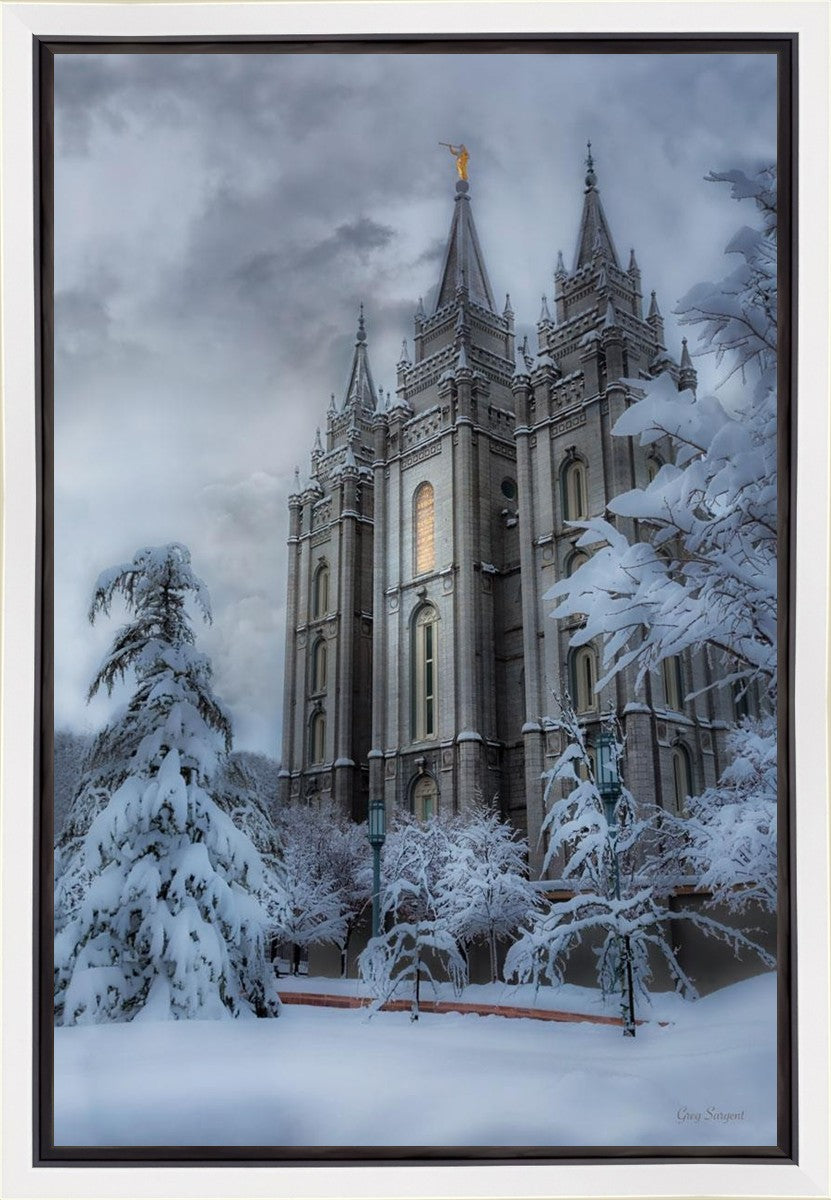 Salt Lake Temple Snow