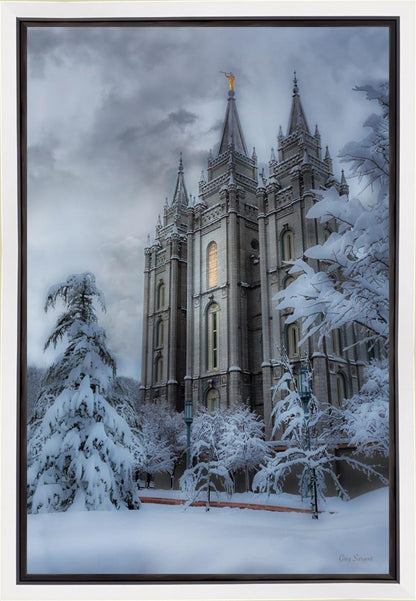 Salt Lake Temple Snow