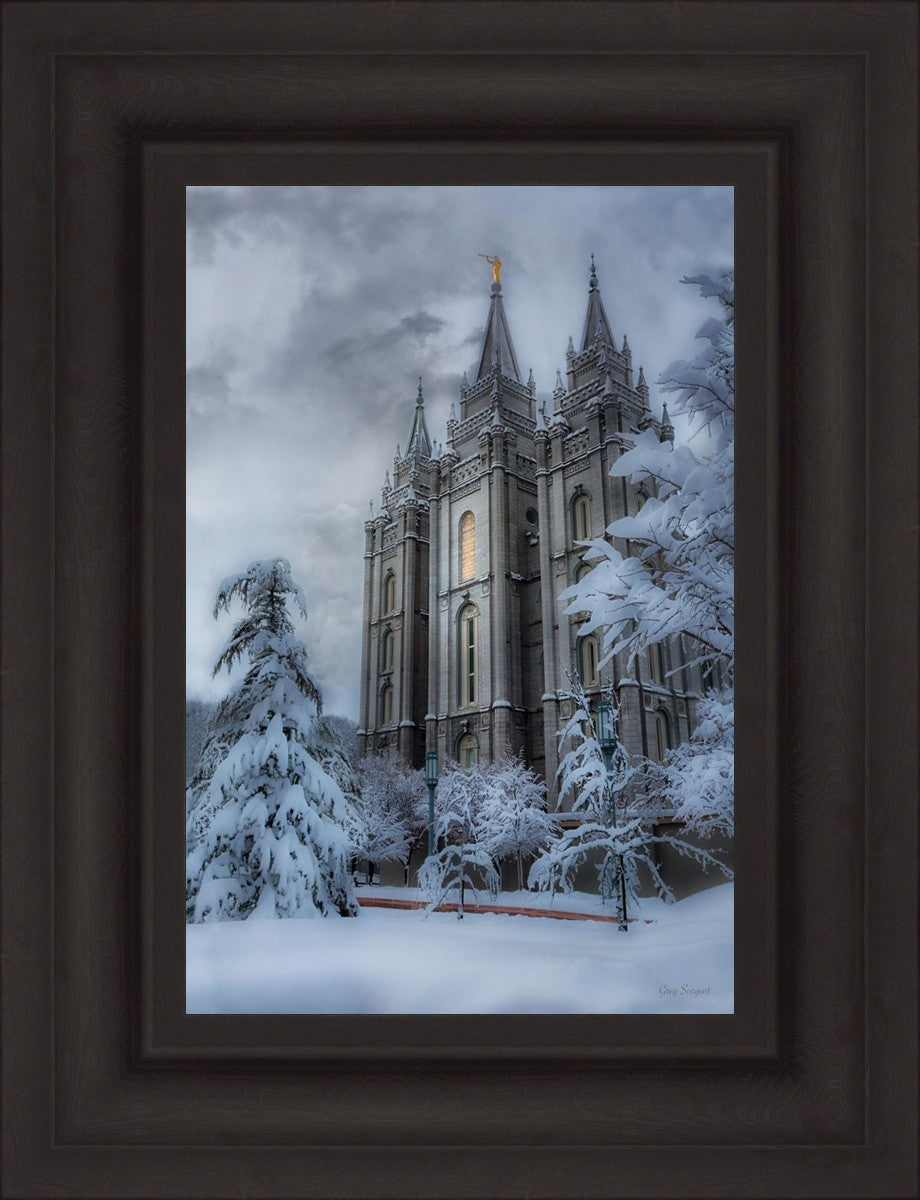 Salt Lake Temple Snow