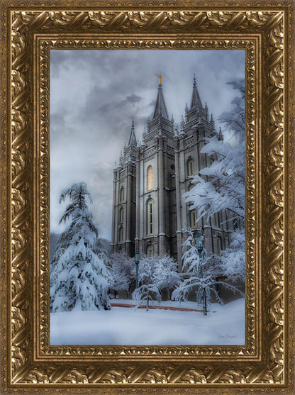 Salt Lake Temple Snow