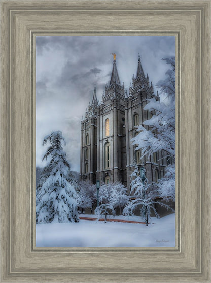 Salt Lake Temple Snow