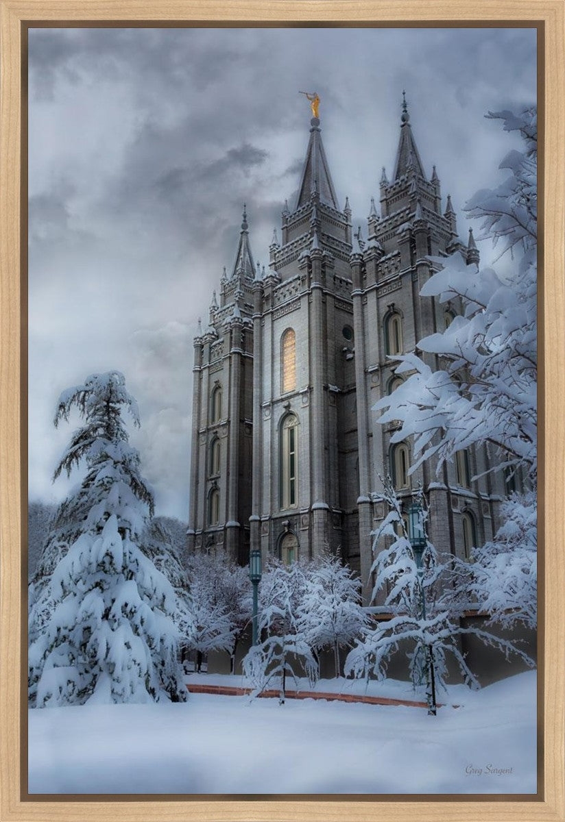 Salt Lake Temple Snow