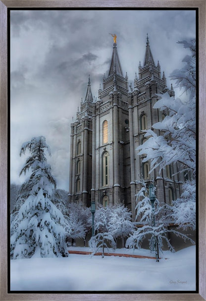Salt Lake Temple Snow