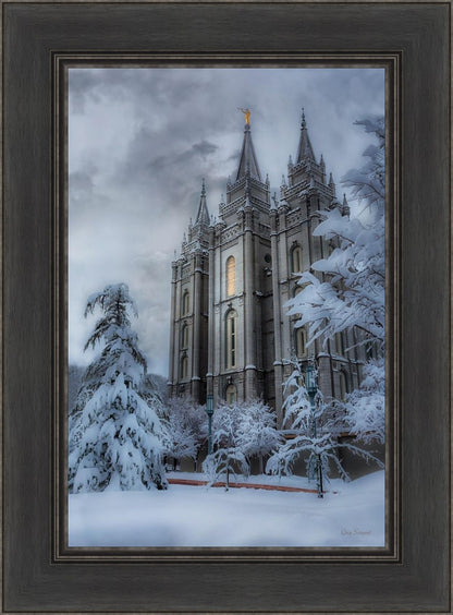 Salt Lake Temple Snow