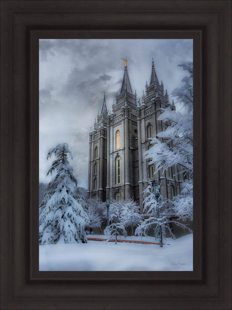 Salt Lake Temple Snow