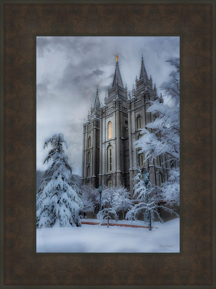 Salt Lake Temple Snow