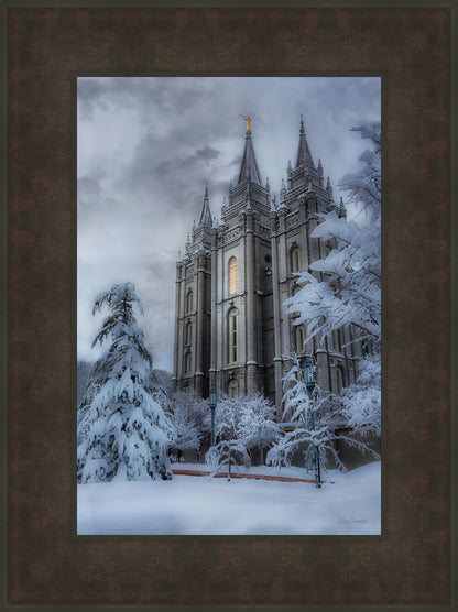 Salt Lake Temple Snow