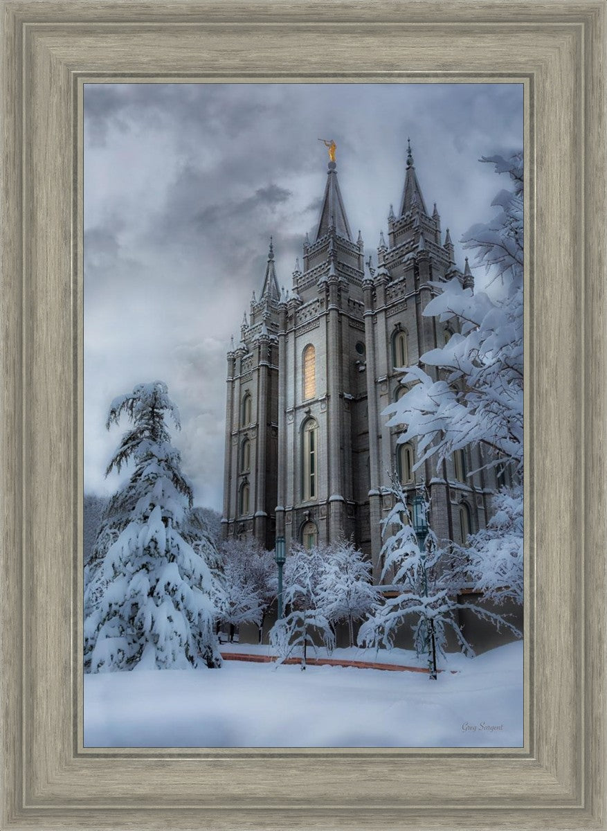 Salt Lake Temple Snow
