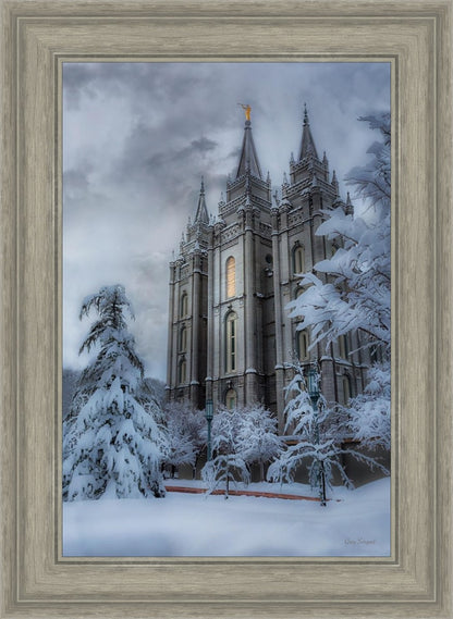 Salt Lake Temple Snow